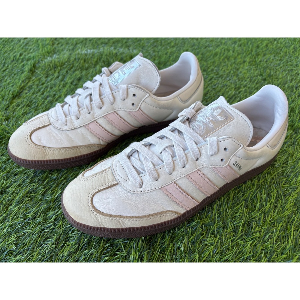 Adidas Samba OG Wonder White Bliss Pink Gum IH2751 Womens 9.5 Sneakers Mens 8